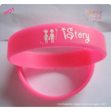 Embossed Printed Silicone Wrist Band